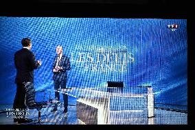 President Macron Speaks On French Television - Paris