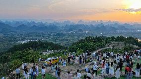 Layers of Mountains in Yangshuo