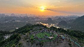 Layers of Mountains in Yangshuo