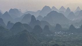 Layers of Mountains in Yangshuo