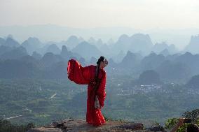 Layers of Mountains in Yangshuo