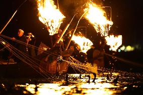 Opening of cormorant fishing season in central Japan