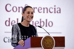 Mexico s President Claudia Sheinbaum Holds Briefing
