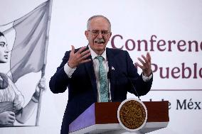 Mexico s President Claudia Sheinbaum Holds Briefing