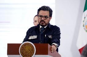 Mexico s President Claudia Sheinbaum Holds Briefing