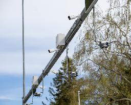 Number plate recognition cameras