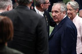 Francois Bayrou at 30th anniversary of the programme " La main a la pate " - Paris