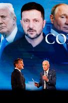 Emmanuel Macron on a special program of TF1 - Saint Denis
