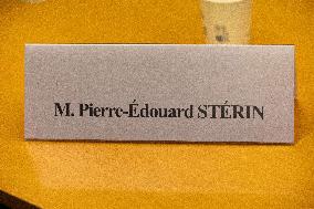 Hearing of Pierre-Edouard Sterin at the National Assembly - Paris