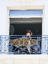 Cannes - Eva Longoria On A Balcony
