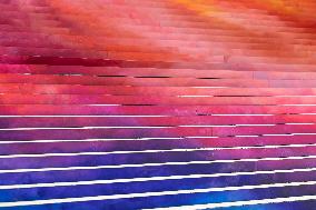 Art installation Echo by Elsa Tomkowiak at the National Assembly - Paris