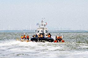 Princess Beatrixs Visit to Sea Rescue Society - Stellendam