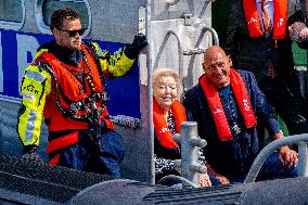 Princess Beatrixs Visit to Sea Rescue Society - Stellendam