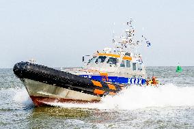 Princess Beatrixs Visit to Sea Rescue Society - Stellendam