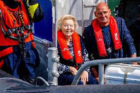 Princess Beatrixs Visit to Sea Rescue Society - Stellendam