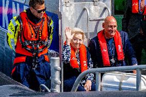 Princess Beatrixs Visit to Sea Rescue Society - Stellendam