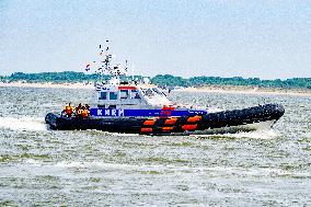 Princess Beatrixs Visit to Sea Rescue Society - Stellendam
