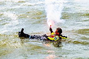 Princess Beatrixs Visit to Sea Rescue Society - Stellendam