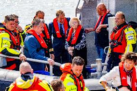 Princess Beatrixs Visit to Sea Rescue Society - Stellendam