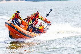 Princess Beatrixs Visit to Sea Rescue Society - Stellendam