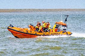 Princess Beatrixs Visit to Sea Rescue Society - Stellendam