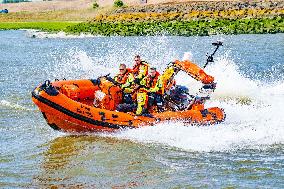 Princess Beatrixs Visit to Sea Rescue Society - Stellendam