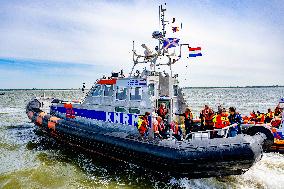 Princess Beatrixs Visit to Sea Rescue Society - Stellendam