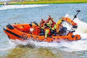 Princess Beatrixs Visit to Sea Rescue Society - Stellendam
