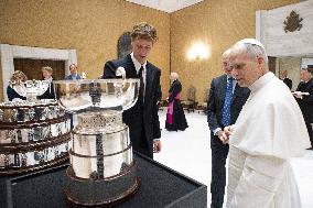 Pope Leo XIV Meets Tennis Champion Jannik Sinner - Vatican