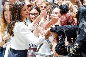 Queen Letizia At World Red Cross and Red Crescent Day - Murcia