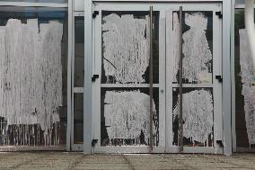 Axa Headquarters Targeted by Extinction Rebellion - Nantes