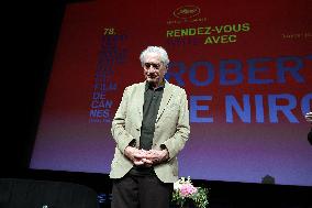 Cannes - Master Class With Robert De Niro
