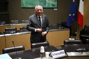 Hearing of Francois Bayrou at National Assembly - Paris