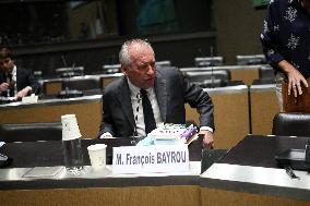 Hearing of Francois Bayrou at National Assembly - Paris