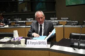 Hearing of Francois Bayrou at National Assembly - Paris