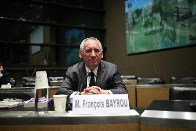 Hearing of Francois Bayrou at National Assembly - Paris