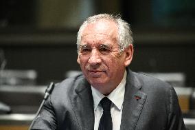 Hearing of Francois Bayrou at National Assembly - Paris