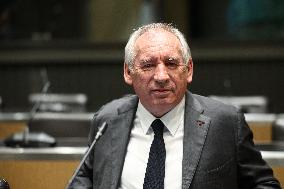 Hearing of Francois Bayrou at National Assembly - Paris