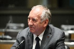 Hearing of Francois Bayrou at National Assembly - Paris