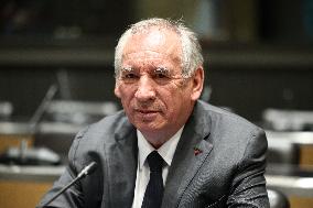 Hearing of Francois Bayrou at National Assembly - Paris