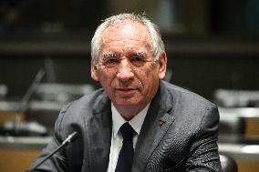Hearing of Francois Bayrou at National Assembly - Paris