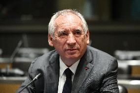 Hearing of Francois Bayrou at National Assembly - Paris
