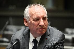 Hearing of Francois Bayrou at National Assembly - Paris