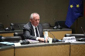 Hearing of Francois Bayrou at National Assembly - Paris