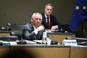 Hearing of Francois Bayrou at National Assembly - Paris