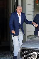 King Juan Carlos Leaves the Restaurant d'Berto - Spain