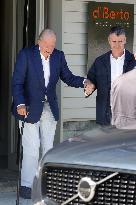 King Juan Carlos Leaves the Restaurant d'Berto - Spain