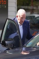 King Juan Carlos Leaves the Restaurant d'Berto - Spain