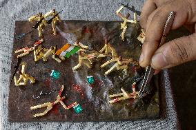 Art Work On Indian-Pakistan War - India