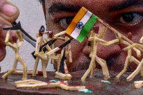 Art Work On Indian-Pakistan War - India
